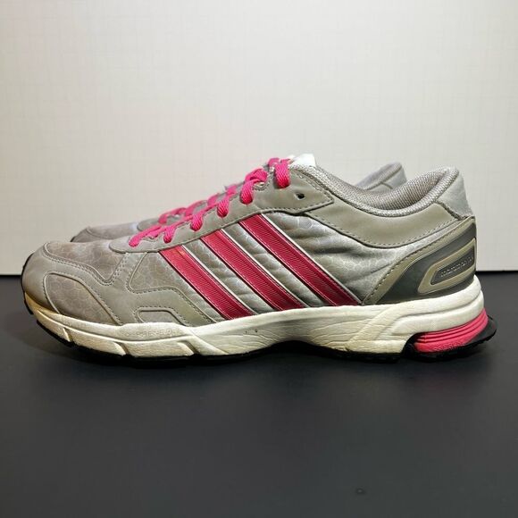 Womens ADIDAS Marathon 10 NG Gray Running Shoes / Size 8.5 - Picture 4 of 10